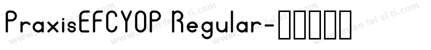 PraxisEFCYOP Regular字体转换